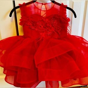 Toddler Girl Red Holiday dress size 4-5